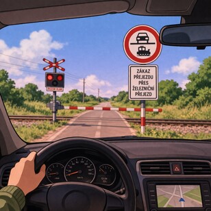 železniční přejezd